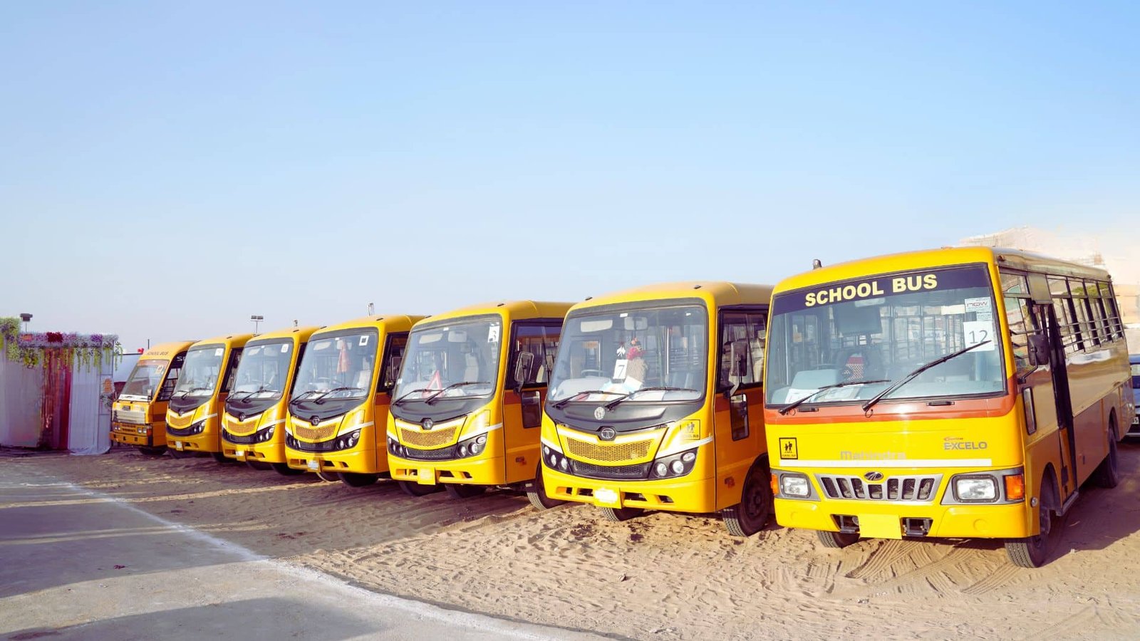 school transport Phalodi — Dunes Academy bus fleet