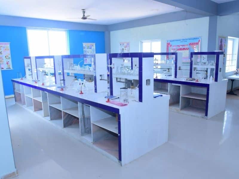 Chemistry laboratory for senior secondary students at Dunes Academy Phalodi
