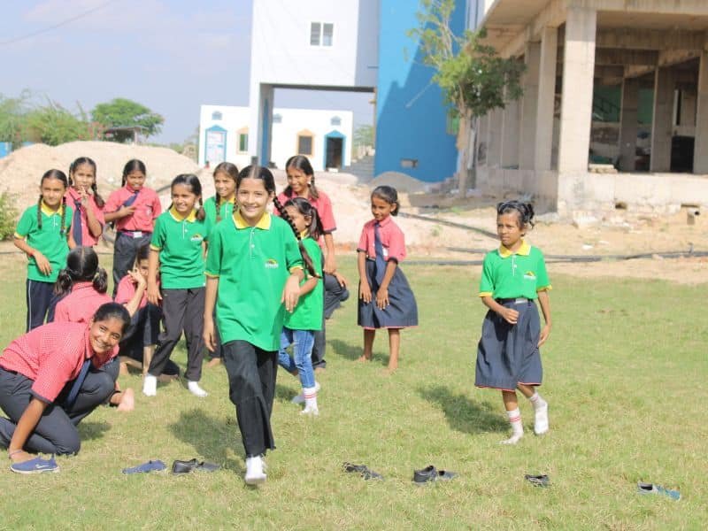 Boarders enjoying evening play time at Dunes Academy