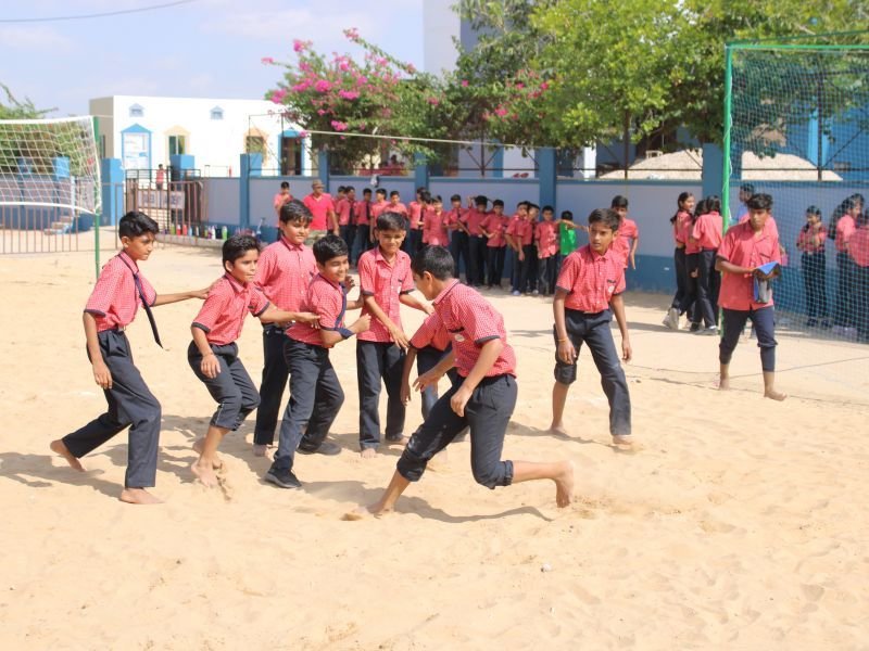 Secondary students at Dunes Academy
